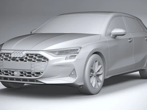 Audi A3 Sportback 2025 3D Model