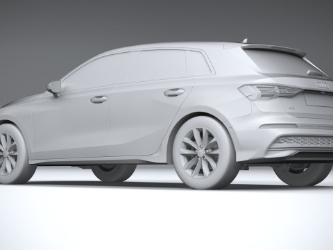 Audi A3 Sportback 2025 3D 모델