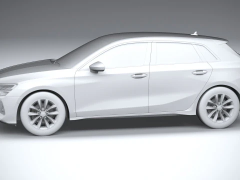 Audi A3 Sportback 2025 3D Model