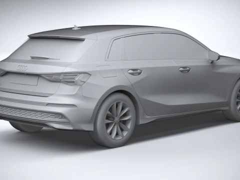 Audi A3 Sportback 2025 3D Model