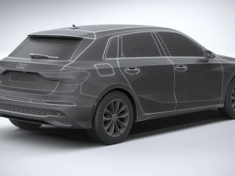 Audi A3 Sportback 2025 3D Model