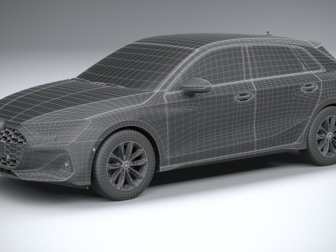 Audi A3 Sportback 2025 3D 모델