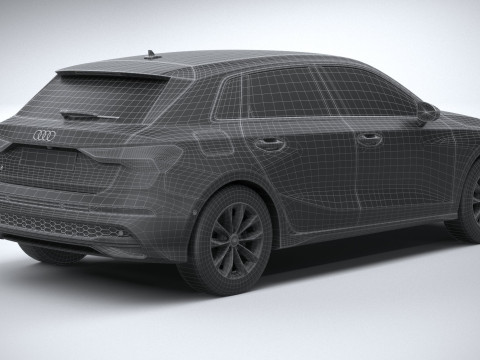 Audi A3 Sportback 2025 3D 모델