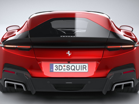 Ferrari 12Cilindri 2025 LowPoly 3D Model