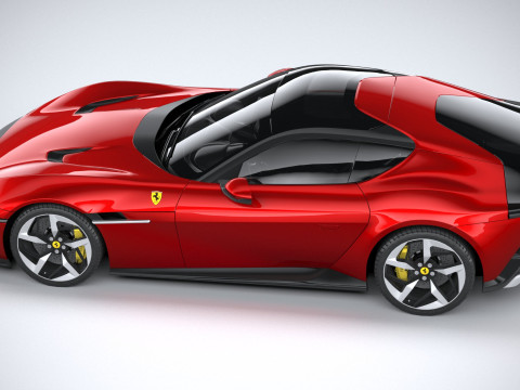 Ferrari 12Cilindri 2025 LowPoly 3D Model