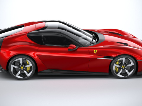 Ferrari 12Cilindri 2025 LowPoly 3D Model
