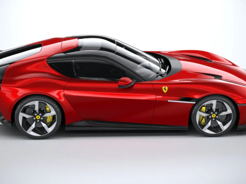 Ferrari 12Cilindri 2025 LowPoly 3D Model