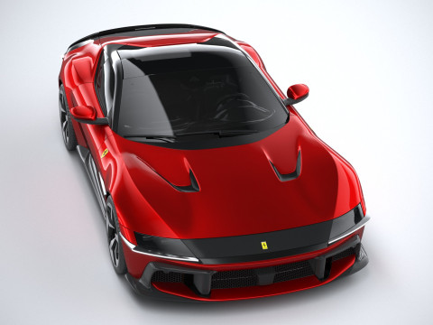 Ferrari 12Cilindri 2025 LowPoly 3D Model