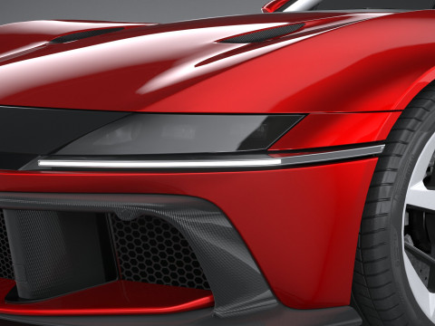 Ferrari 12Cilindri 2025 LowPoly 3D Model