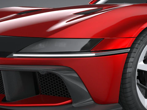Ferrari 12Cilindri 2025 LowPoly 3D Model
