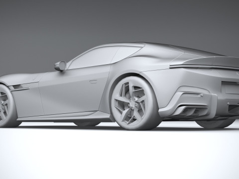 Ferrari 12Cilindri 2025 LowPoly 3D Model