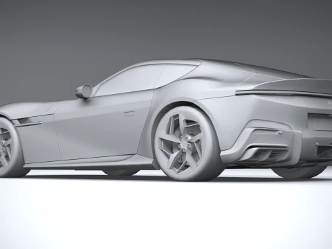 Ferrari 12Cilindri 2025 LowPoly 3D Model
