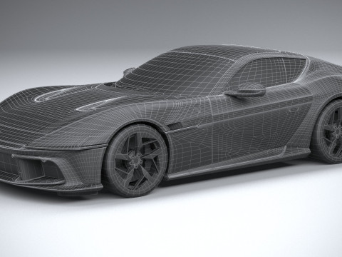 Ferrari 12Cilindri 2025 LowPoly 3D Model