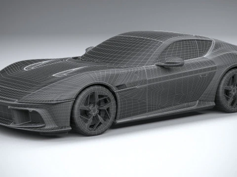 Ferrari 12Cilindri 2025 LowPoly 3D Model