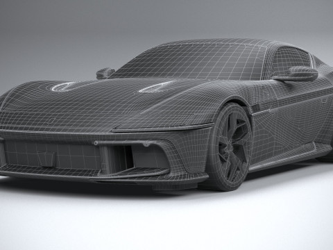 Ferrari 12Cilindri 2025 LowPoly 3D Model
