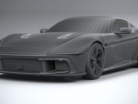 Ferrari 12Cilindri 2025 LowPoly 3D Model