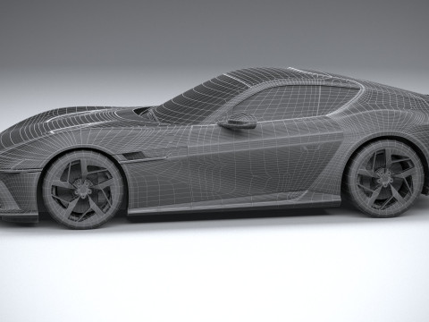 Ferrari 12Cilindri 2025 LowPoly 3D Model