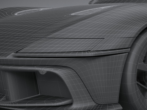 Ferrari 12Cilindri 2025 LowPoly 3D Model
