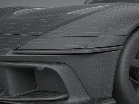Ferrari 12Cilindri 2025 LowPoly 3D Model