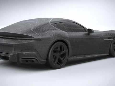 Ferrari 12Cilindri 2025 LowPoly 3D Model