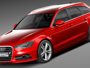 Audi S6 Avant 2013 3D 模型