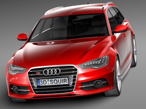 Audi S6 Avant 2013 3D Модель