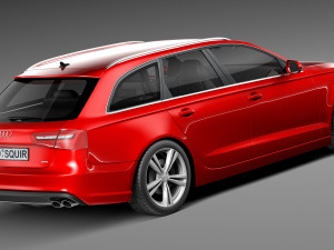 Audi S6 Avant 2013 3D Модель