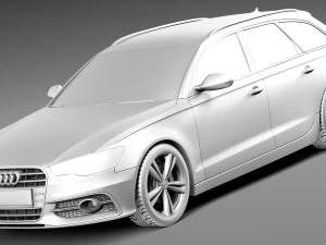 Audi S6 Avant 2013 3D Model