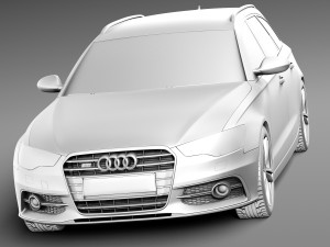 Audi S6 Avant 2013 3D Модель