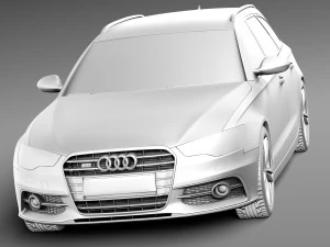 Audi S6 Avant 2013 3D Model