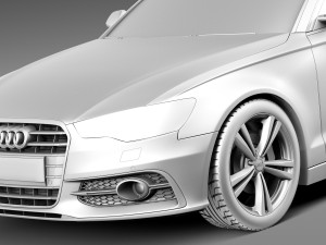 Audi S6 Avant 2013 3D Модель