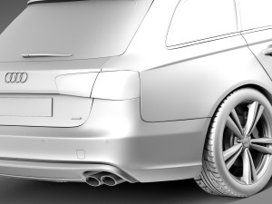 Audi S6 Avant 2013 3D Модель