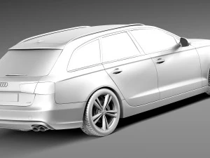 Audi S6 Avant 2013 3D Model