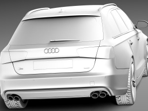 Audi S6 Avant 2013 3D Модель