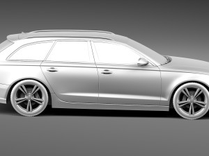 Audi S6 Avant 2013 3D Модель