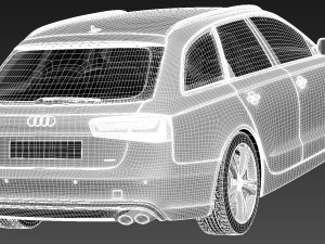 Audi S6 Avant 2013 3D Модель