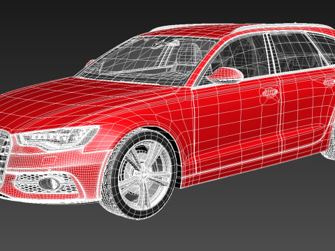 Audi S6 Avant 2013 3D Model