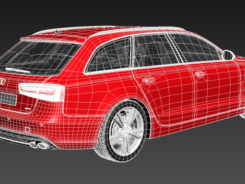 Audi S6 Avant 2013 3D Model