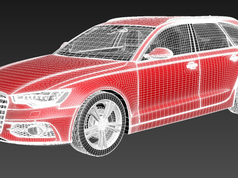 Audi S6 Avant 2013 3D Model