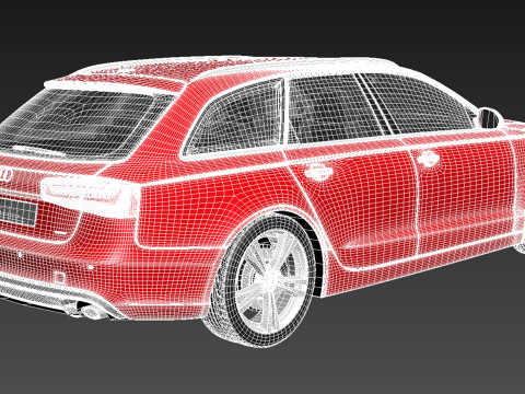 Audi S6 Avant 2013 3D Model