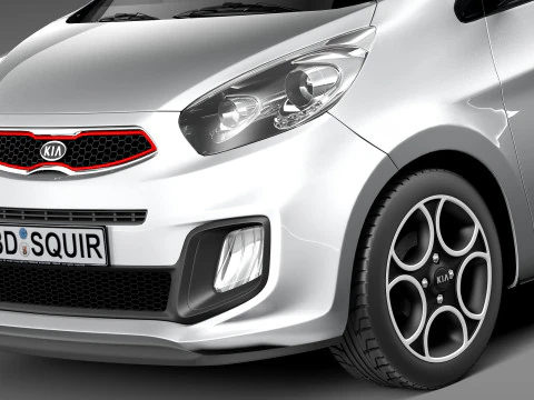Kia Picanto 3-Door 2013 3D Model