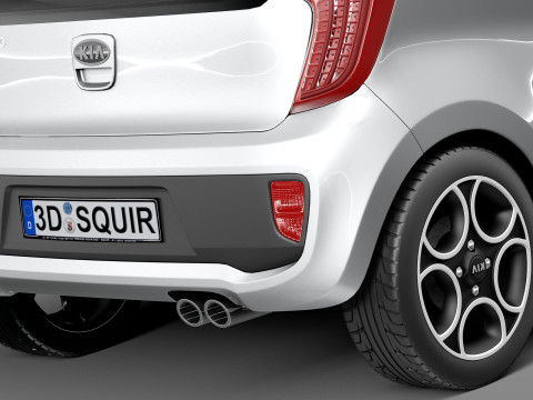 Kia Picanto 3-Door 2013 Modèle 3D