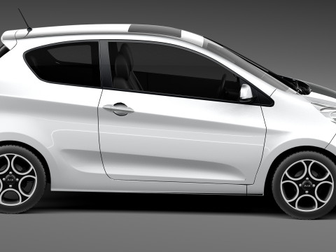 Kia Picanto 3-Door 2013 Modèle 3D