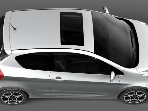 Kia Picanto 3-Door 2013 Modèle 3D