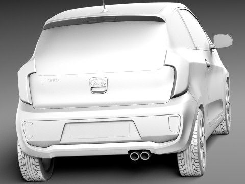 Kia Picanto 3-Door 2013 Modèle 3D
