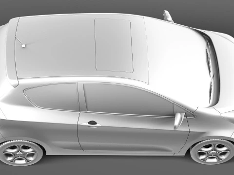 Kia Picanto 3-Door 2013 3D Model
