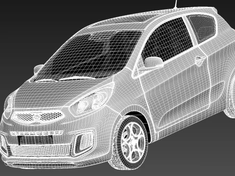 Kia Picanto 3-Door 2013 3D Model