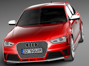 Audi RS4 2013 sedan Modelo 3D