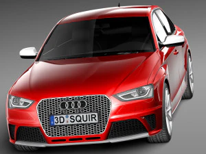 Audi RS4 sedan 2013 3D Model
