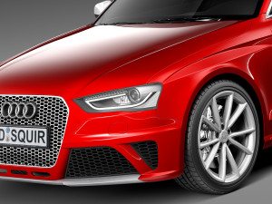 Audi RS4 2013 sedan Modelo 3D